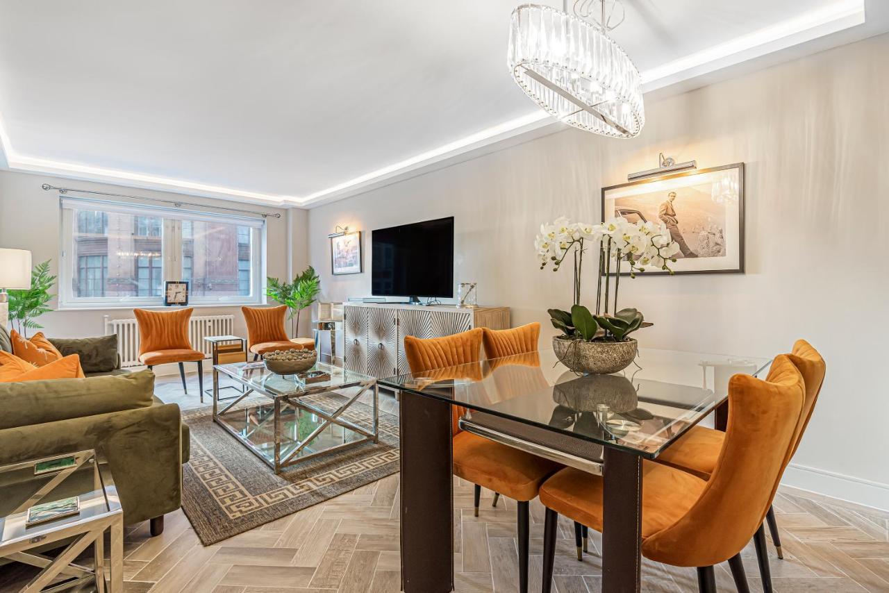 Luxury Living In Knightsbridge Private Balcony View Of Harrods, 2Br2Ba With Ac 런던 외부 사진